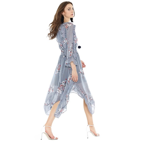 MISA LA - Annalisa Striped Ruffle Dress NWT, Small - Picture 5 of 8